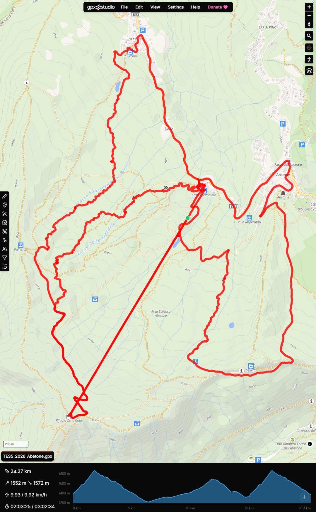 TES5 2026 Abetone mappa