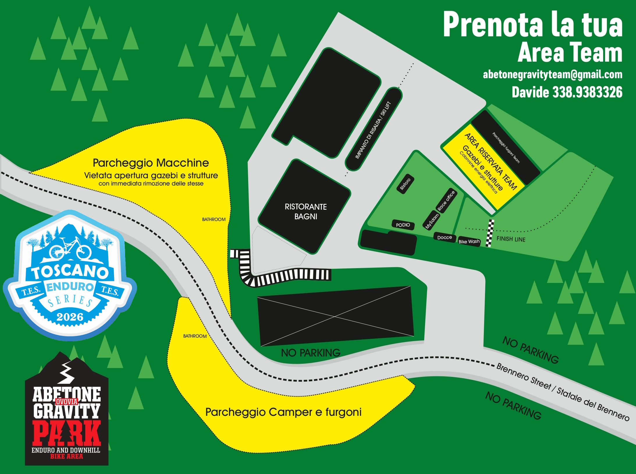 TES 5 Abetone 2026 paddock
